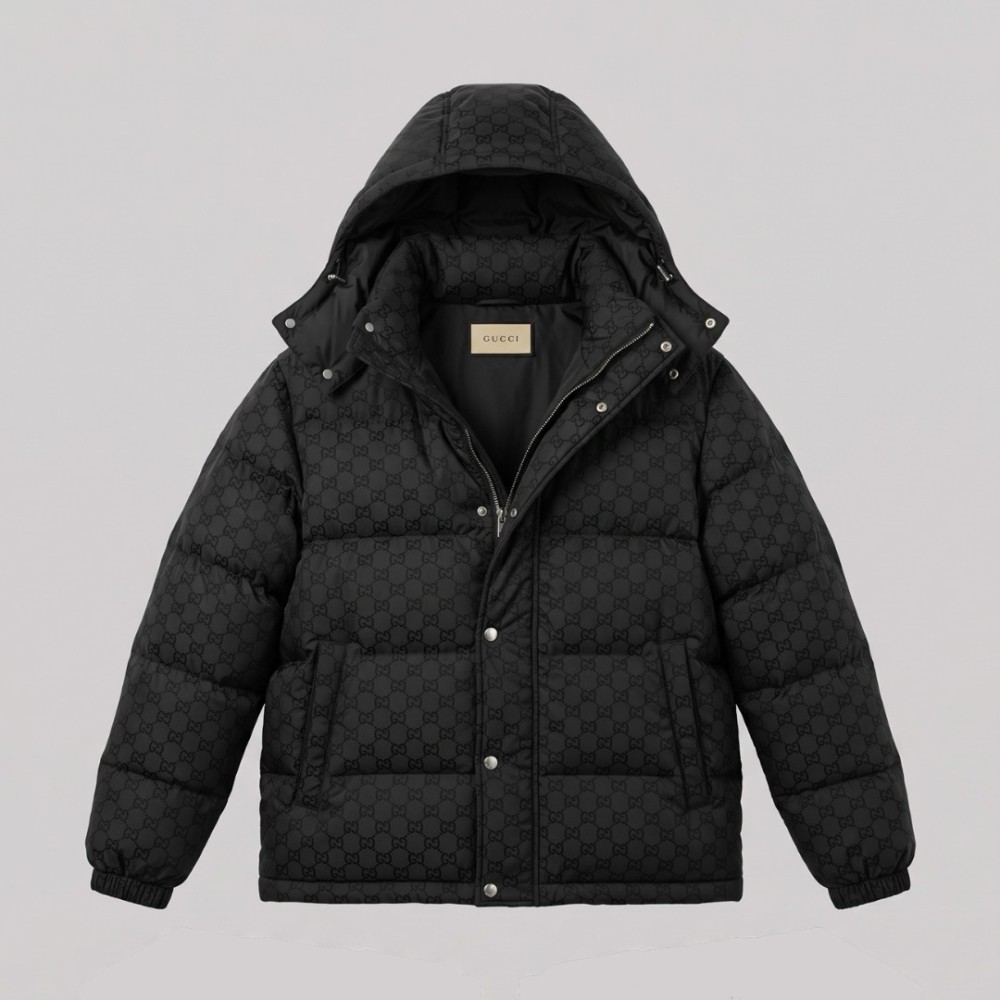 GG 2-in-1 Nylon Canvas Down Jacket & Vest