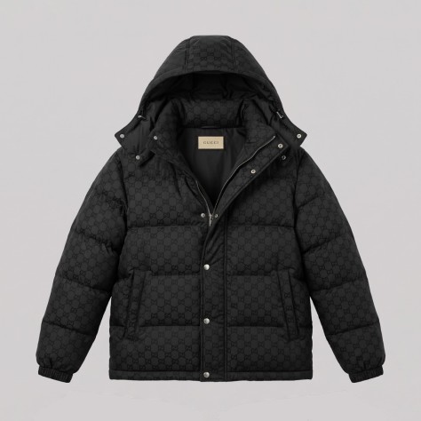 GG 2-in-1 Nylon Canvas Down Jacket & Vest