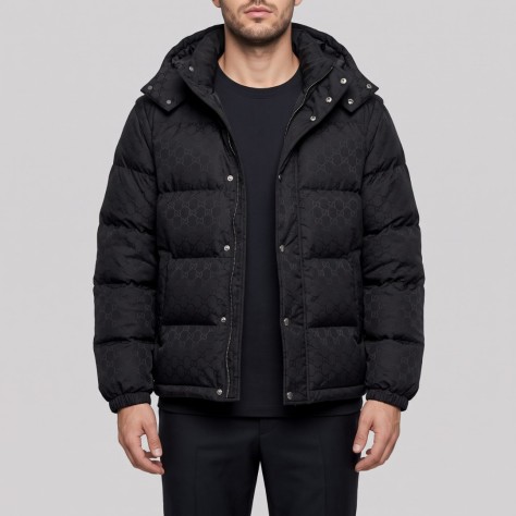 GG 2-in-1 Nylon Canvas Down Jacket & Vest