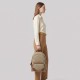 GG Emblem Medium Backpack in Beige & Dark Brown