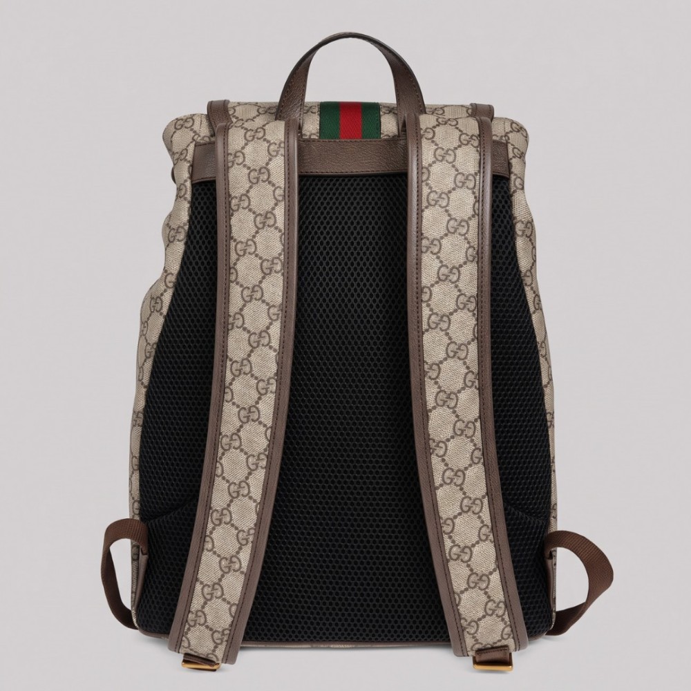 GUCCI Ophidia Small GG Backpack in Beige