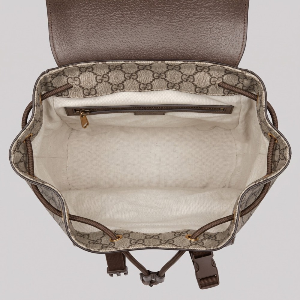 GUCCI Ophidia Small GG Backpack in Beige