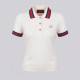 Signature Web Stripe Knit Polo Women's Ivory Knit Polo Shirt Signature Web Stripe Knit Polo Women's Ivory Knit Polo Shirt