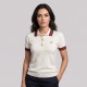 Signature Web Stripe Knit Polo Women's Ivory Knit Polo Shirt Signature Web Stripe Knit Polo Women's Ivory Knit Polo Shirt