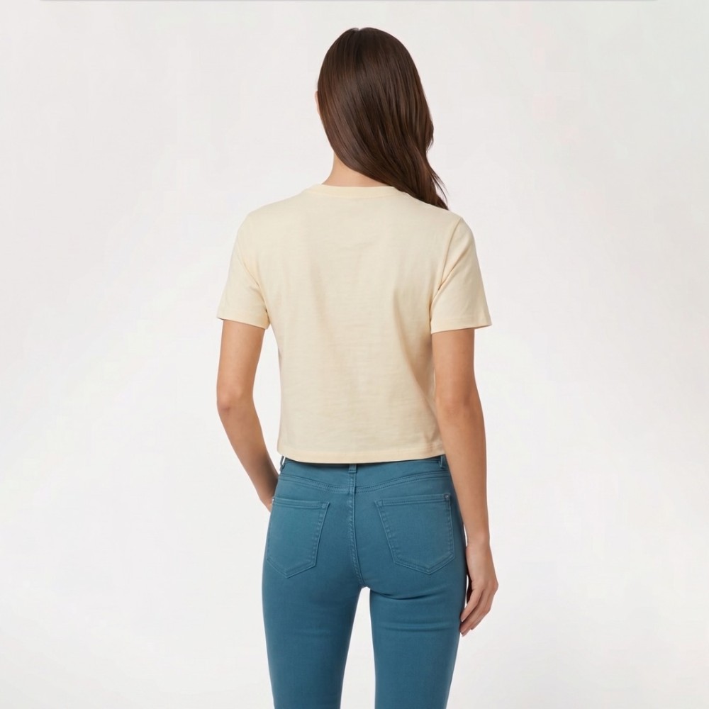 Women Front Logo T-Shirt Butter Yellow