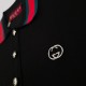 Knitted Resort Polo Shirt Ivory Black Knitted Resort Polo Shirt Ivory Black