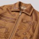 Étrier Embroidered Cropped Cashmere Jacket Brown Étrier Embroidered Cropped Cashmere Jacket Brown