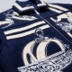 Étrier Embroidered Cropped Cashmere Jacket Blue
