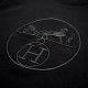 Embroidered Centered T-Shirt in Black