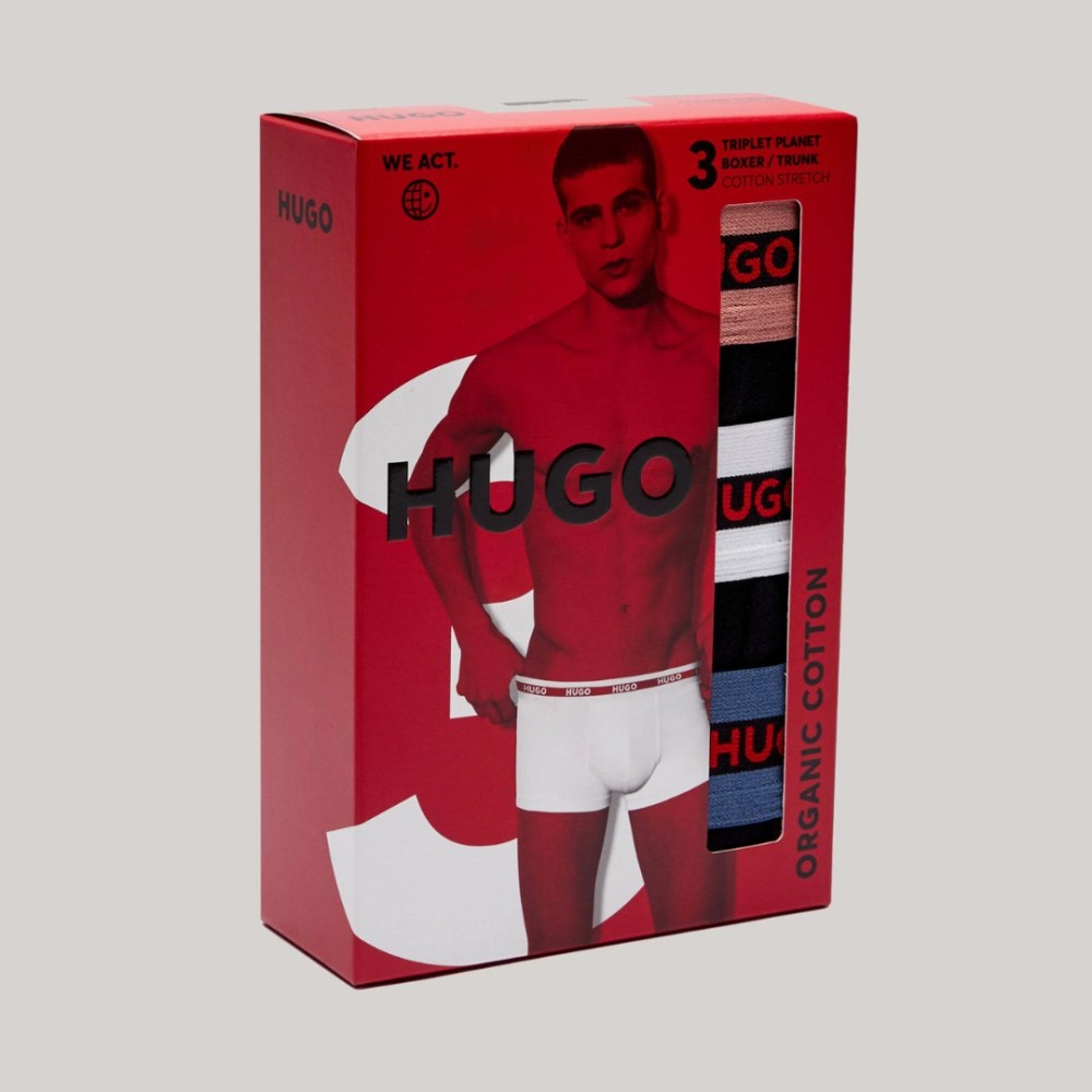 Logo Waistband Cotton Boxers 3 Pack