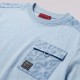Dableno Cotton T-Shirt Pocket Sky Blue Dableno Cotton T-Shirt Pocket Sky Blue