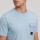 Dableno Cotton T-Shirt Pocket Sky Blue Dableno Cotton T-Shirt Pocket Sky Blue