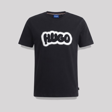 Cotton-Jersey T-shirt With Logo Print Black