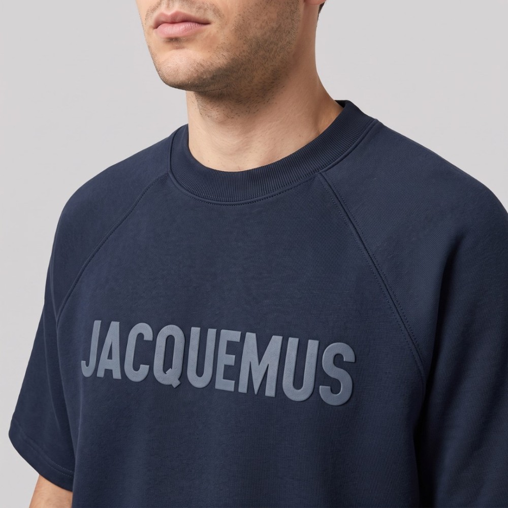 Le Typo Logo-Print T-Shirt Navy Le Typo Logo-Print T-Shirt Navy