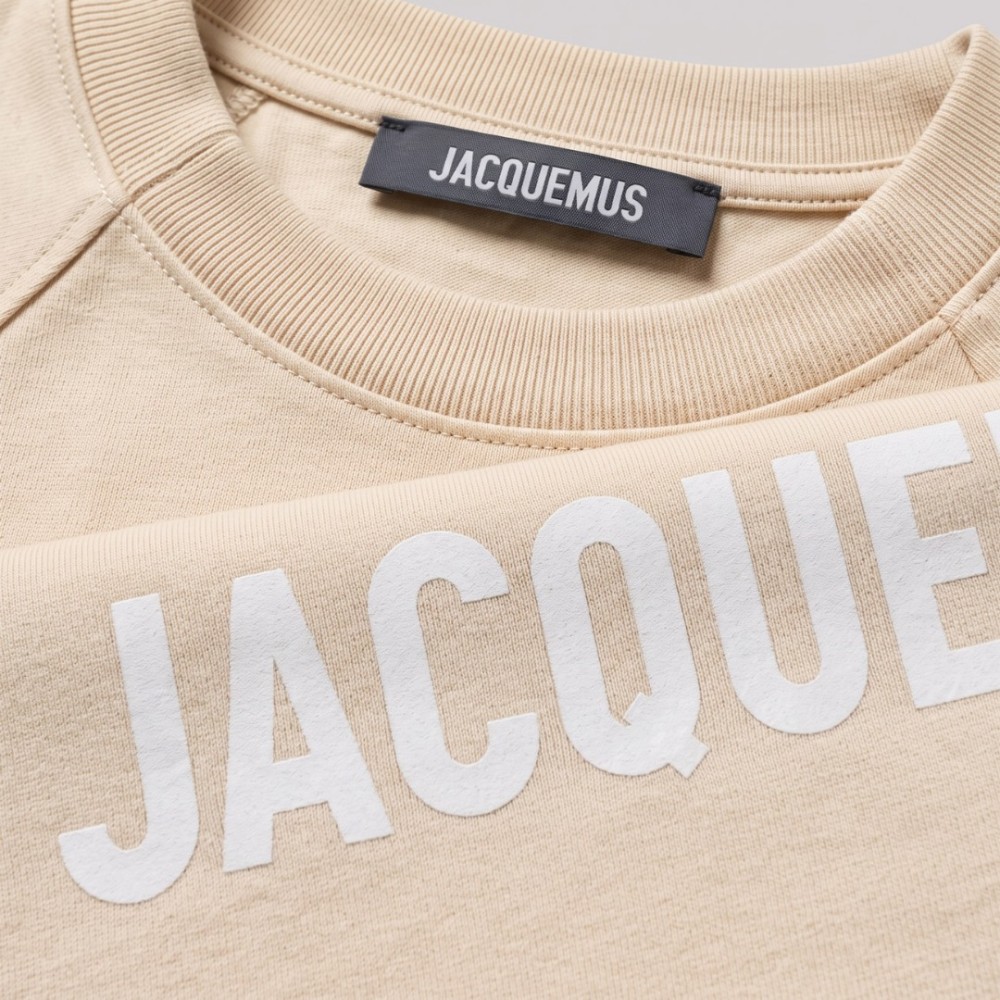 Le T-shirt Typo logo-print in Ecru