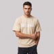 Le T-shirt Typo logo-print in Ecru