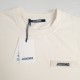 Logo Patch Cotton T-Shirt Beige