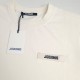 Logo Patch Cotton T-Shirt Beige
