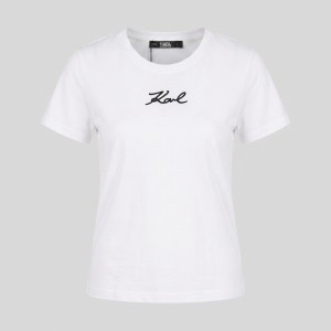 Regular Fit Babe Tee In White