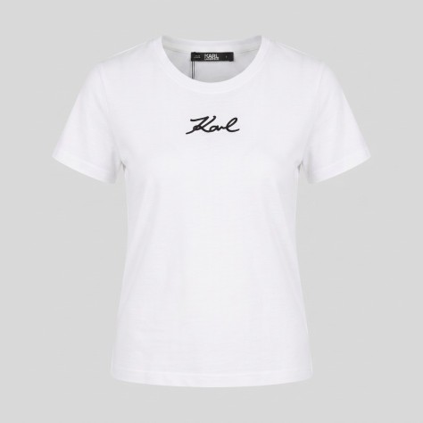 Regular Fit Babe Tee In White