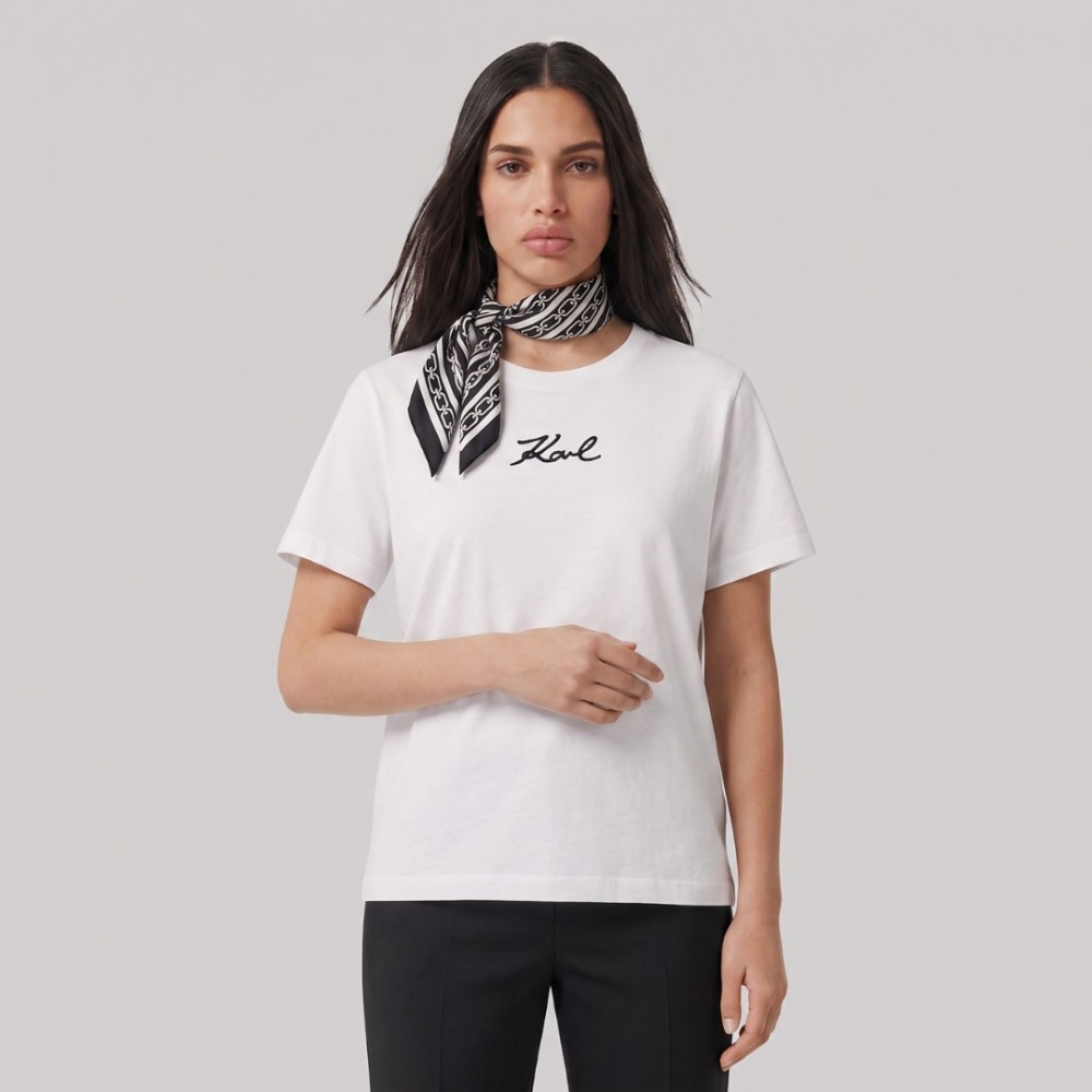 Regular Fit Babe Tee In White