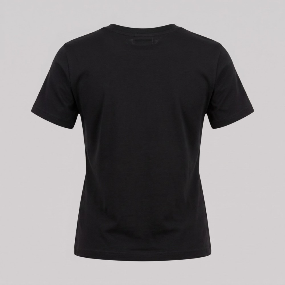 Embroidered Logo T-shirt In Black Embroidered Logo T-shirt In Black