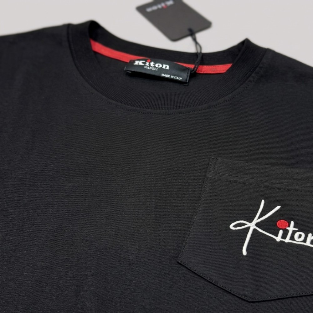 Black Crew Neck Short-Sleeve T-Shirt