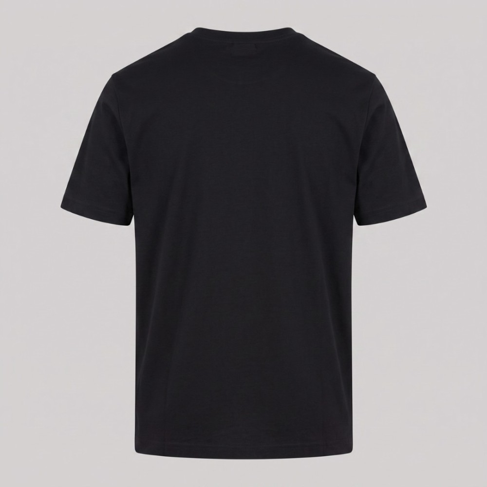 Black Crew Neck Short-Sleeve T-Shirt