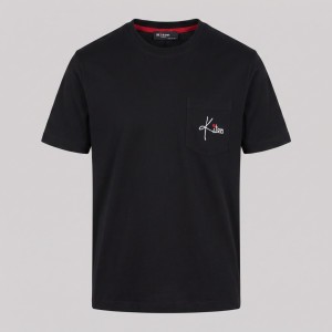Black Crew Neck Short-Sleeve T-Shirt