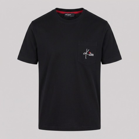 Black Crew Neck Short-Sleeve T-Shirt