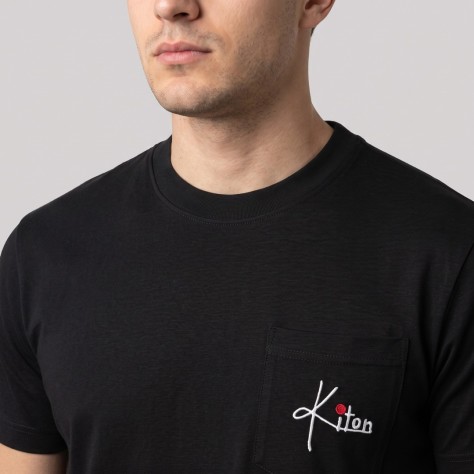 Black Crew Neck Short-Sleeve T-Shirt