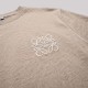 Anagram Embroidered Tan Cotton T-Shirt Anagram Embroidered Tan Cotton T-Shirt