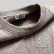 Anagram Embroidered Tan Cotton T-Shirt Anagram Embroidered Tan Cotton T-Shirt