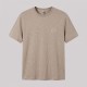 Anagram Embroidered Tan Cotton T-Shirt Anagram Embroidered Tan Cotton T-Shirt