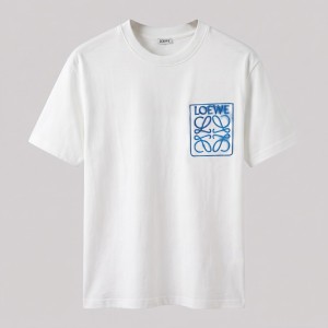 Embroidered Pocket With Blue Detail T-Shirt
