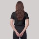 Women Embroidered Logo T-Shirt in Black
