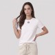 Women Embroidered Central Logo T-Shirt in White