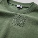 Anagram Embroidered Cotton Jersey T-Shirt in Sage Green