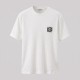 Anagram Embroidered Cotton Jersey T-Shirt in White