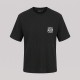 Anagram Embroidered Tan Cotton T-Shirt in Black Anagram Embroidered Tan Cotton T-Shirt in Black