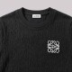 Anagram Embroidered Tan Cotton T-Shirt in Black Anagram Embroidered Tan Cotton T-Shirt in Black