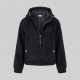 Anagram Soft Textured Hooded Zip Jacket Black Anagram Soft Textured Hooded Zip Jacket Black