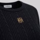 Black Gold Anagram Rib-Knit Sweater Black Gold Anagram Rib-Knit Sweater