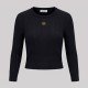 Black Gold Anagram Rib-Knit Sweater Black Gold Anagram Rib-Knit Sweater
