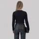 Black Gold Anagram Rib-Knit Sweater Black Gold Anagram Rib-Knit Sweater