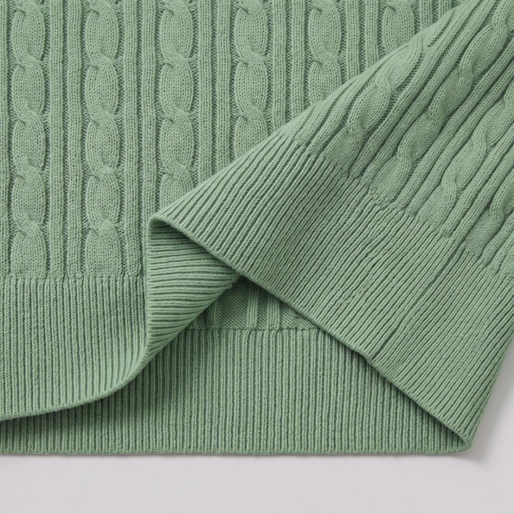 Sage Anagram Cable-Knit Sweater Sage Anagram Cable-Knit Sweater