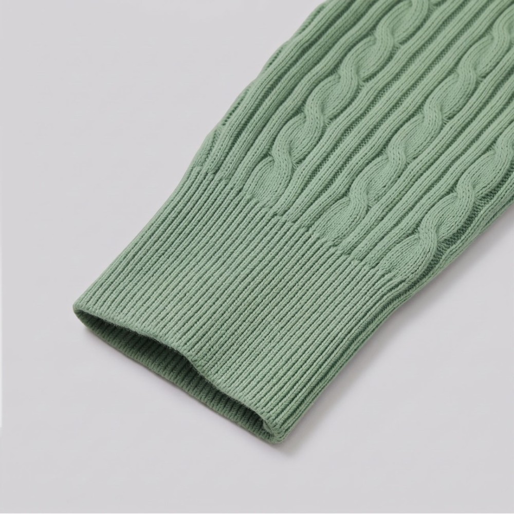 Sage Anagram Cable-Knit Sweater Sage Anagram Cable-Knit Sweater