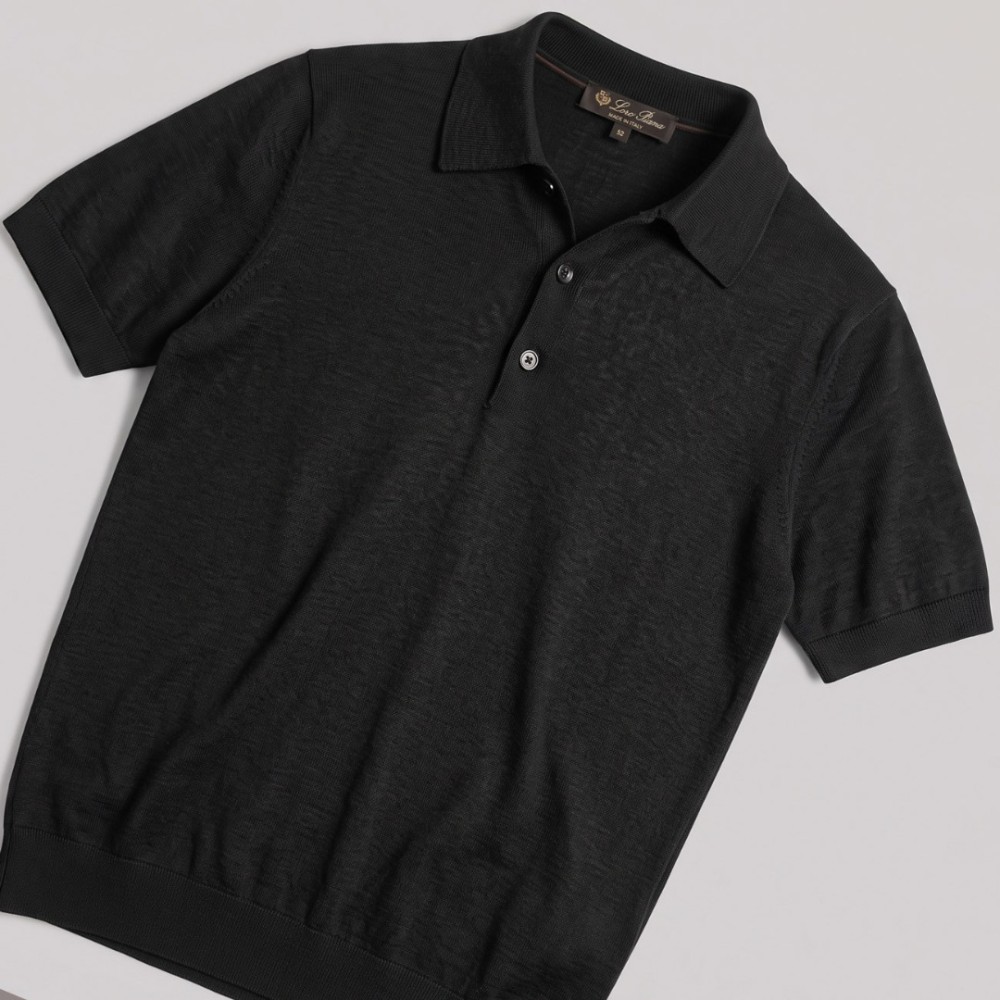 Premium Cotton Polo Shirt Black