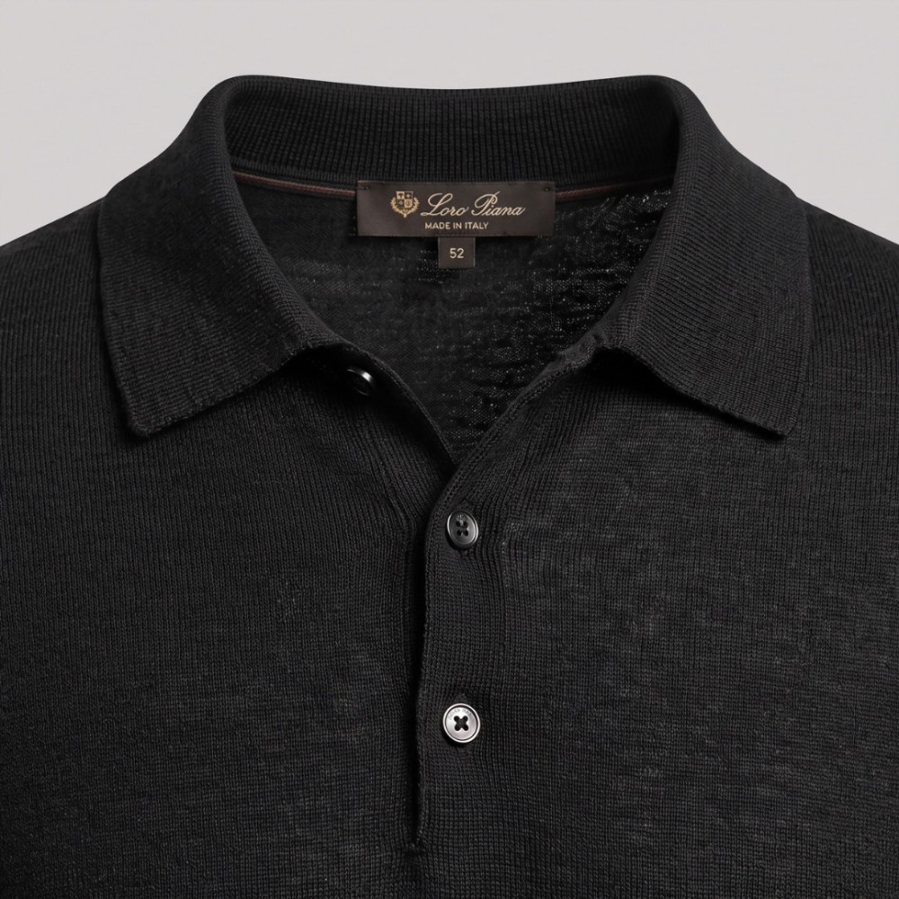 Premium Cotton Polo Shirt Black