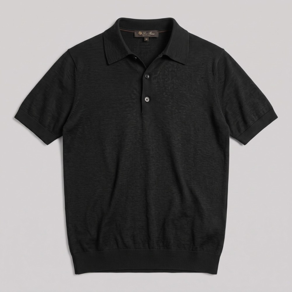 Premium Cotton Polo Shirt Black